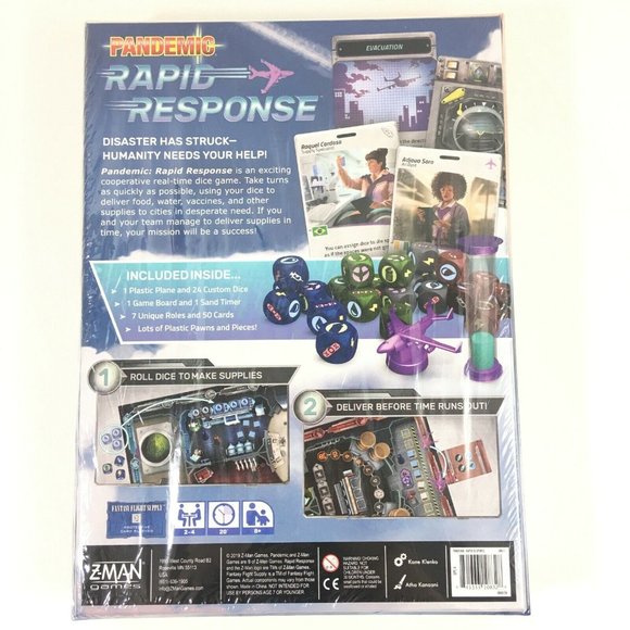 Z Man Games Pandemic Rapid Response Board Game - Picture 4 of 6